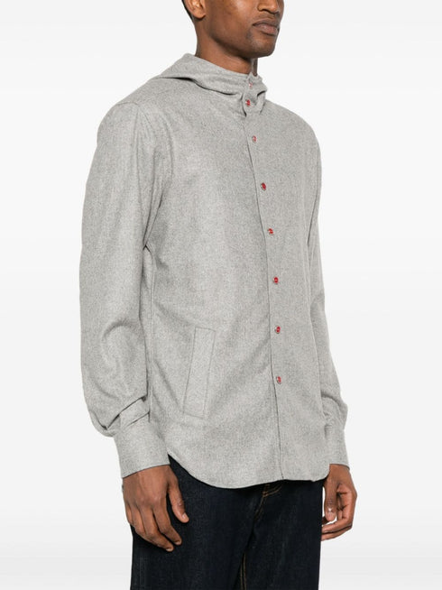 Mariano flannel hooded shirt